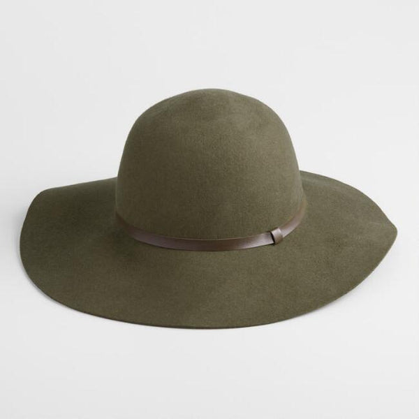 New! Wide Brim Floppy Hat ( Olive Green)