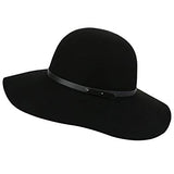 New! Wide Brim Floppy Hat ( Black)