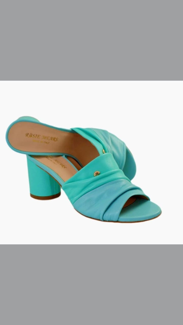 Rosie Mears Gioia - Two-Tone Blue/ Mint Green Women Slides