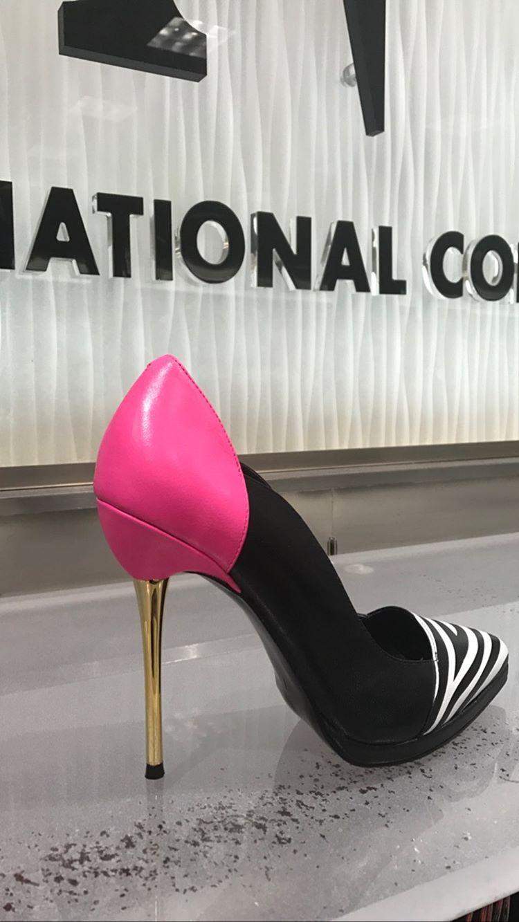 Rosie Mears Taylor -Zebra Print Stiletto ( Pink)